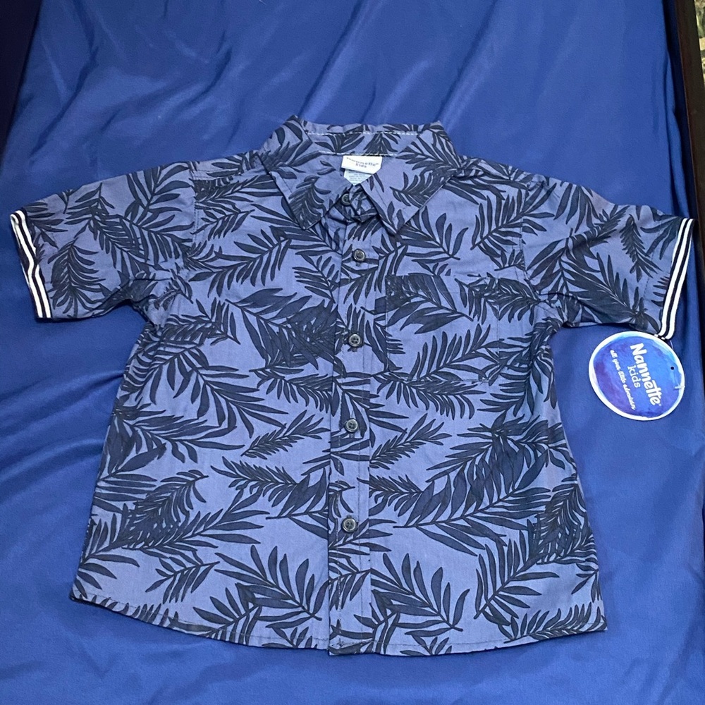 NWT Boys Hawaiian Button up